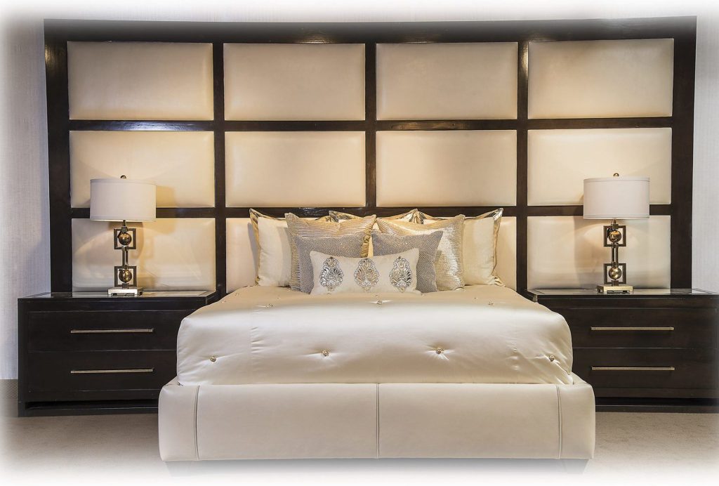 Leather Grid Bed 2167